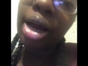 Watch me swallow you slut