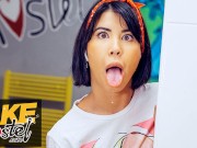 Fake Hostel ASMR girl goes ahegao as pussy gets wet