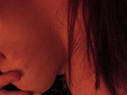 Teasing Huge Tits Sucking my Nipples and Fingers After Playing