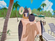 (3D Hentai)(BBW) Sex with barbarian girl 13/16