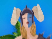 (3D Hentai)(BBW) Sex with barbarian girl 9/16