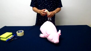 EP.2 I make my own pussy toy. by a pig doll
