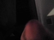Jerking off secretly while roommates home