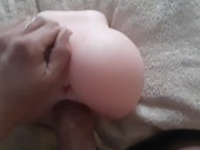 Practicing by edging my cock