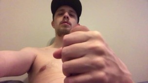 Daddy Moaning & dirty talking, while blowing a huge creamy load of cum!