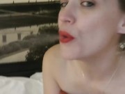 Speed Smoking a Cigarette with Red Lipstick (again) per Request