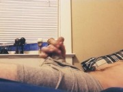 Early morning big dick edging before work!
