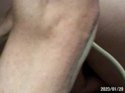 BBW Clean Enema Given With Dildo Tube and Insertions In Fat Saggy Pussy 13/16