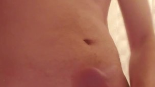 Ginger Masturbates His Big White Cock