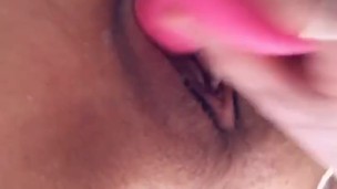 Watch my cum drip down my leg 