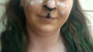 Sexy Deer Cosplay pissing, playing&rubbing her pussy to taste her sweet cum