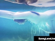 Mouth Fucking Mermaid! Wet Sunny Lane Sucks Cock Underwater! 2/16