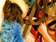 Sucario the Husky Breeds Pixie aka piperthebun in a full sex swing 11/16