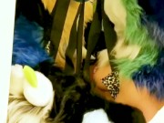 Sucario the Husky Breeds Pixie aka piperthebun in a full sex swing 5/16