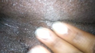 Playing with creampie
