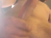 Stroking my dick