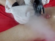 Discreet STraight guy DICK steaming Cock cleaning PENIS massage funny prank