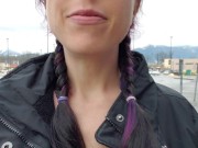 Naughty Public Pantyhose Piss 1/16