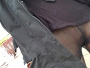 Naughty Public Pantyhose Piss 3/16