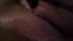 Playing with my sensitive clit after cumming with my vibrator