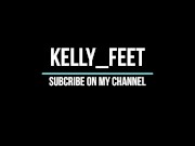 School girl in dirty white socks show stinky foot sniffing pov