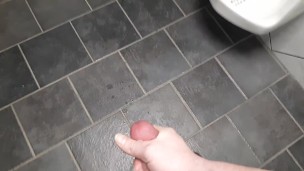 Public Shaky Bar Bathroom Cum Almost Caught