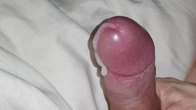 Simply talking the cum out of hubby. 