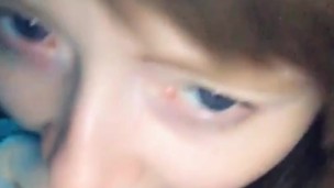 Petite Redhead Sucks Daddys Big Cock