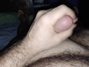 Stroking my cock