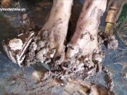 1. Crush Cake with Bare Feet to Feed Footslave - Nina Yo
