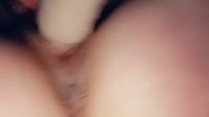 Self penetration with dildo makes my pussy cum