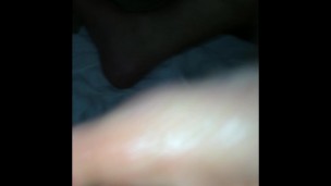 oil covered cock
