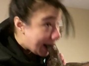 Boston thot sucking sloppy with Swallow  15/16