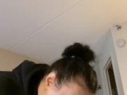 Boston thot sucking sloppy with Swallow  3/16