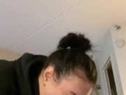 Boston thot sucking sloppy with Swallow  4/16