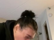 Boston thot sucking sloppy with Swallow  5/16