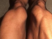 fbb Hot Muscle Legs in Black Pantyhose - Muscle control