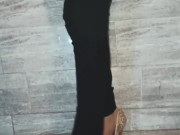 I take it off with my beautiful shoes imagining to step on you