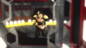 Horny blonde fucked hard by sci-fi anubis in the dominator pyramid