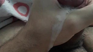 teen rubbing his sensitive head for the first time