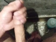 Oiled Up Shower Stroke and Cum