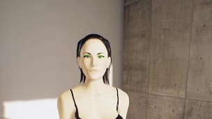 testing with virtual doll girl