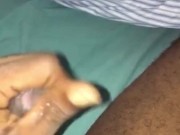 Stroking my big dick