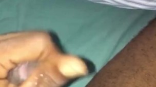 Stroking my big dick