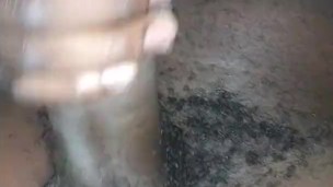 He strokes his hard dick for me...Im so wet watching him..