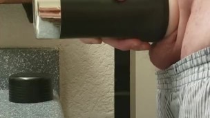 Jacking off with my fleshlight while the babysitter records