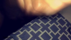 big black cock giving rough bed strokes grunts and cums
