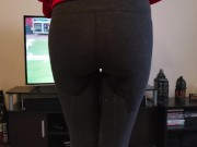 Desperation Pee - Niner's Fan didn't want to miss the game