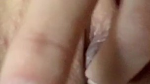 Bored babe plays with herself 