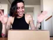 (preview) Unboxing and testing Rainbow Dildo - Eli Skye